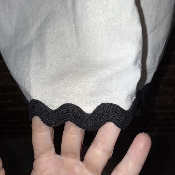 La February Women’s Oatmeal Tie Strap Boho Top Sz L 100% Cotton Style 1330T - Picture 2 of 10